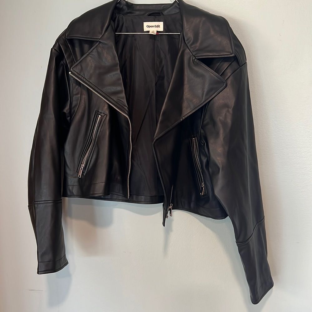 Open Edit pleather Coat 0135